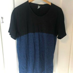 Men G-Star Raw T-Shirt Black Blue L Color block